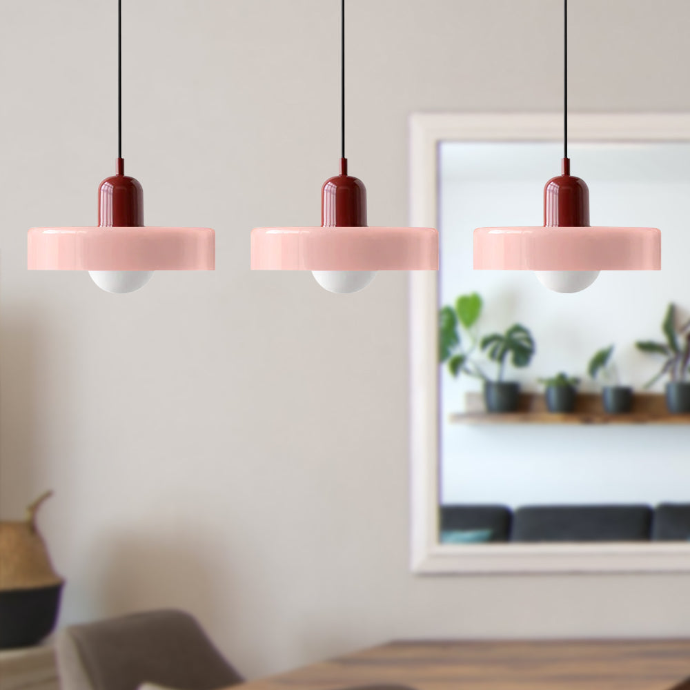 3 Heads Minimalism Art Decor Glass Pendant Light For Kitchen
