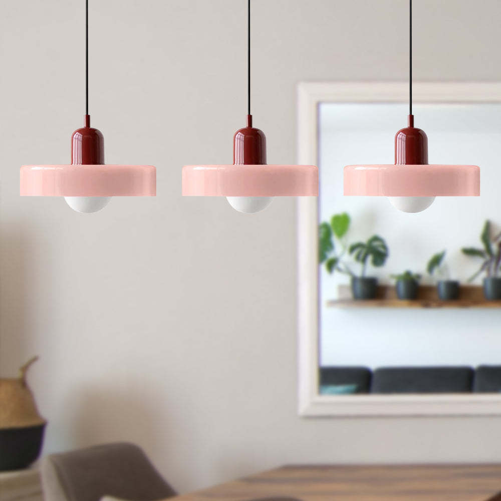 3 Heads Minimalism Art Decor Glass Pendant Light For Kitchen