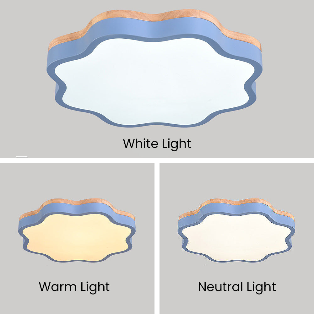 Modern Acrylic Flowers Kid LED Ceiling Light For Bedroom
