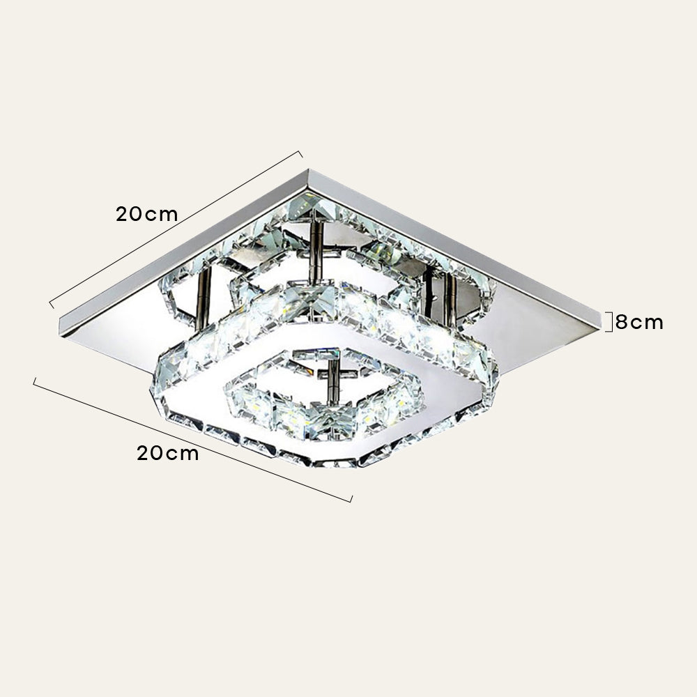 Contemporary Luxurious Crystal Hallway LED Ceiling Lights
