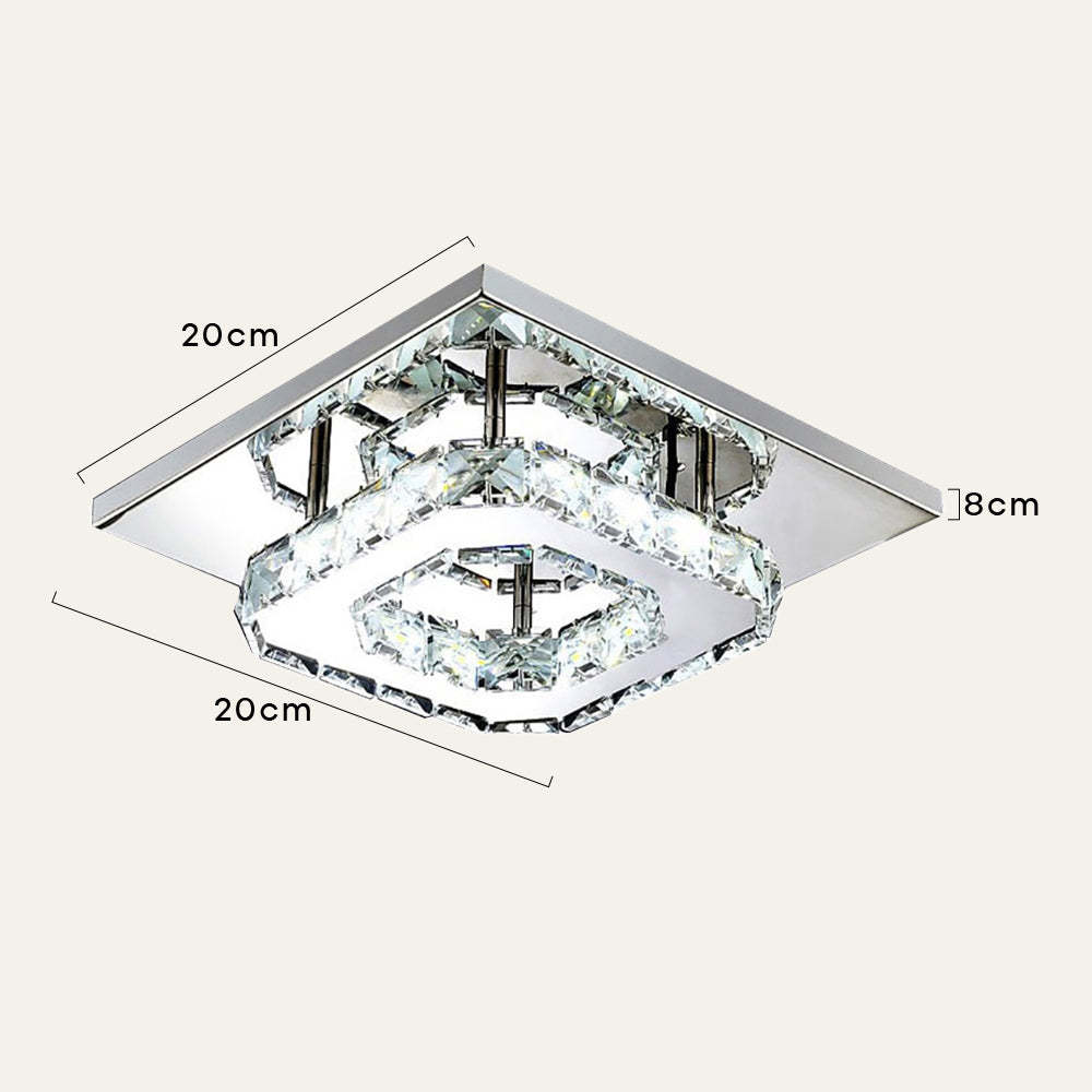 Contemporary Luxurious Crystal Hallway LED Ceiling Lights
