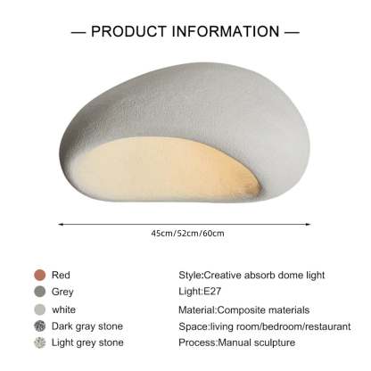 Wabi Sabi Khmara Flush Ceiling Light -Homdiy