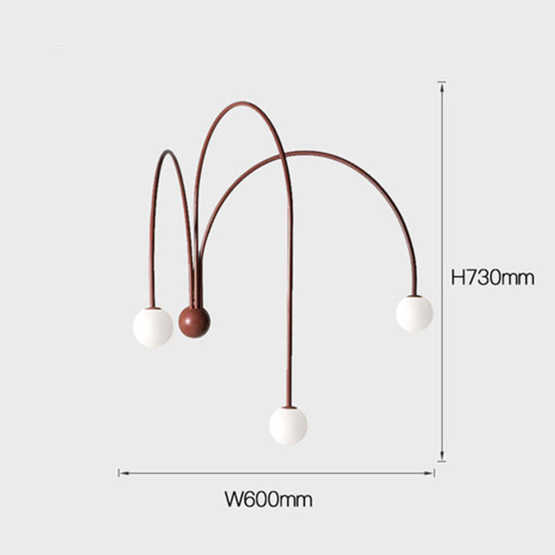 Decor Led Iron wall lamp Modern Living Room Glass Wall Light -Homdiy
