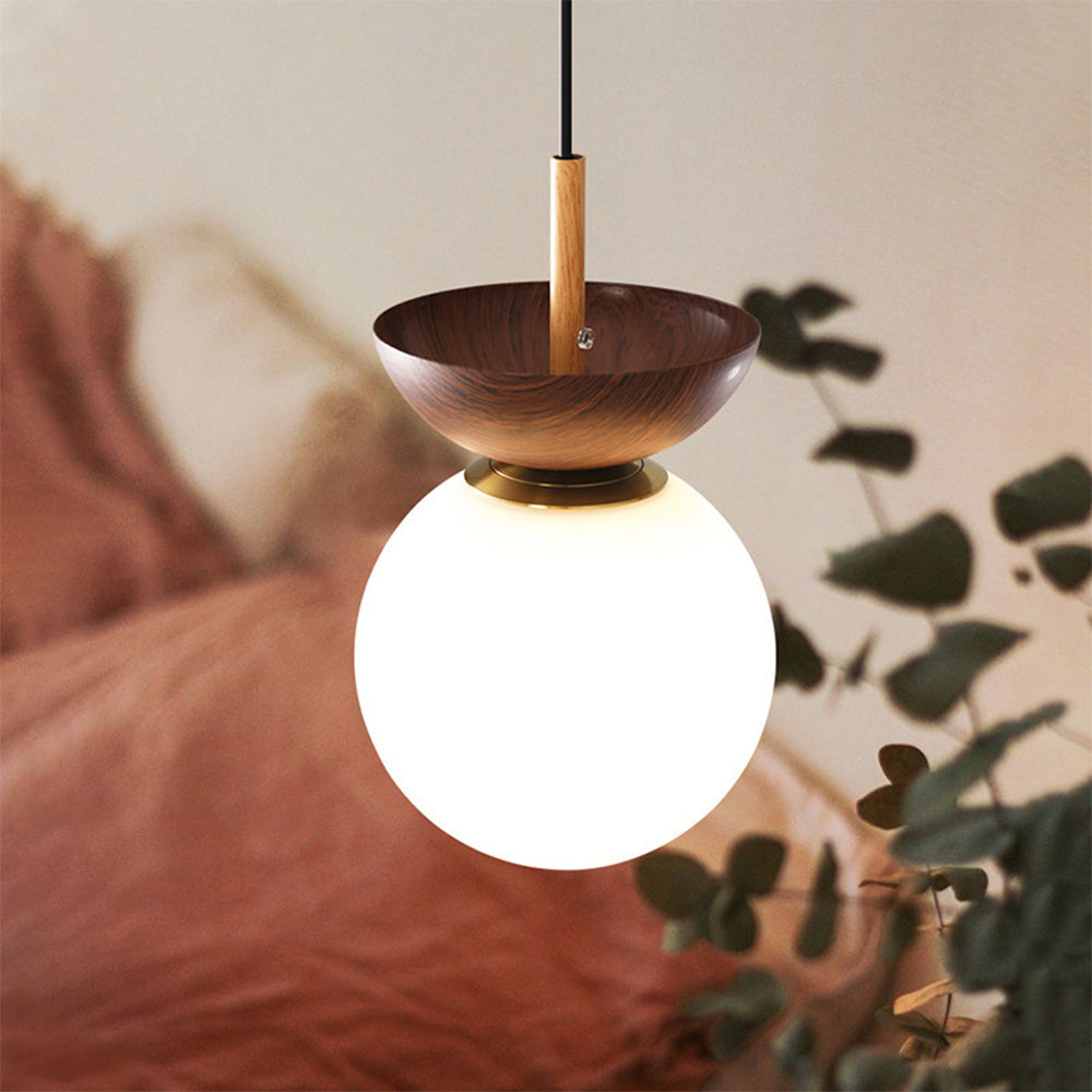 Contemporary Wood Pendant Light