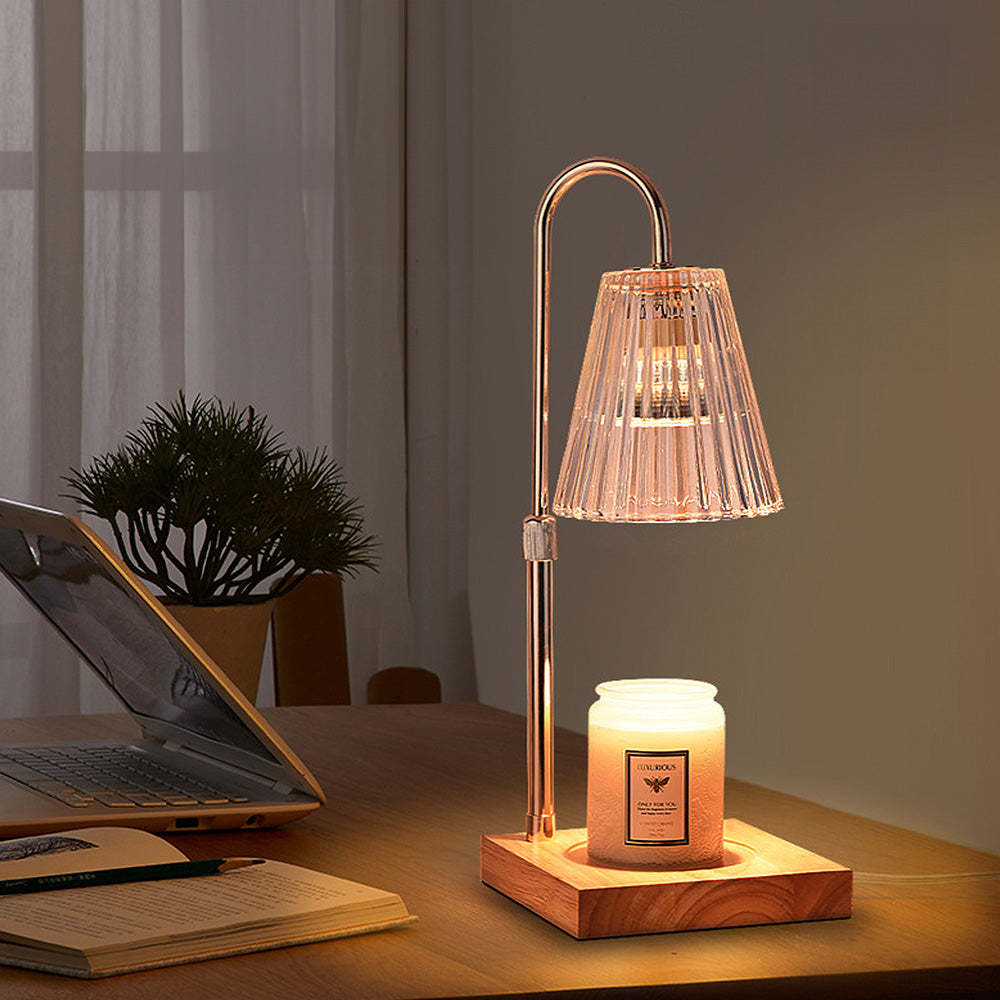 Contemporary Nordic Brown Glass Bedroom Table Lamp