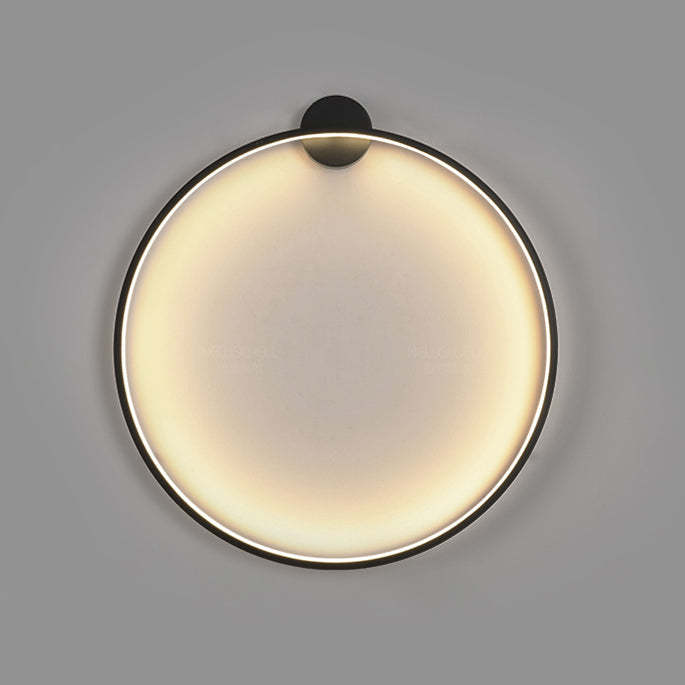 Minimalist Circle Background Decoration Wall Light -Homdiy
