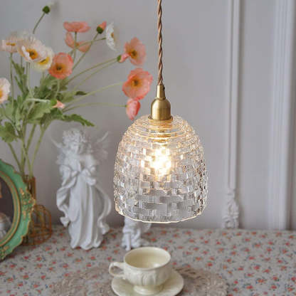 Vintage Mini Glass Pendant Lights For Bedroom