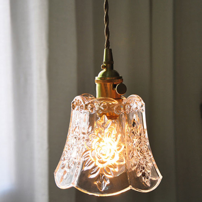 Elegant Simple Glass Living Room Pendant Light