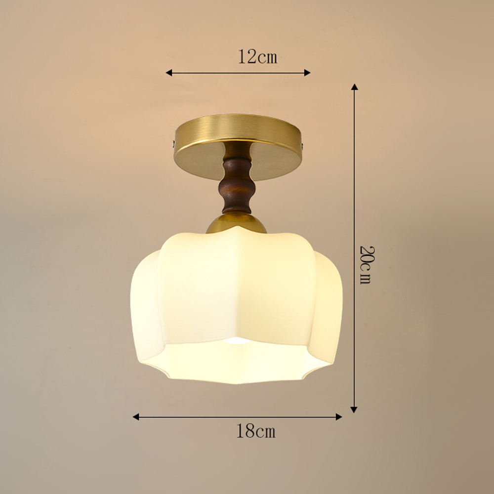 Modern White Globe  Hallway Ceiling Lighting