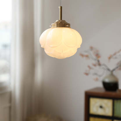 Vintage Art Glass Hanging Lamps