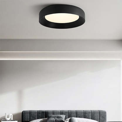 Homdiy Modern Flush Mount Ceiling Lamp Black Ceiling Light Metal Ceiling Light