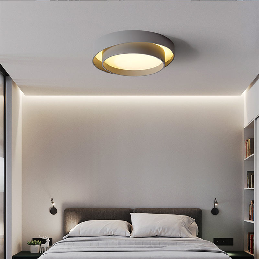 Nordic Modern Minimalist Creative Circular LED Design Ceiling Light -Homdiy