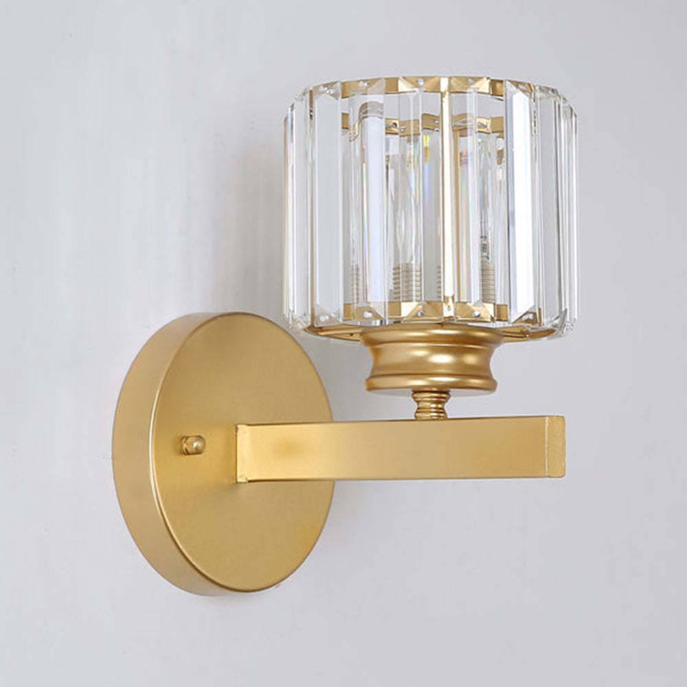 Crystal Round And Square Hallway Wall Lights