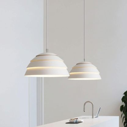 Simple White Industrial Pendant Lamp