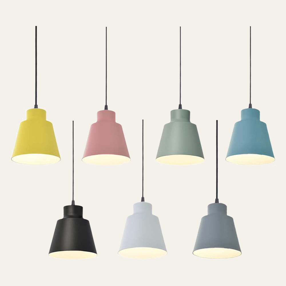 Minimal Decor Round Iron Pendant Lights For Kitchen