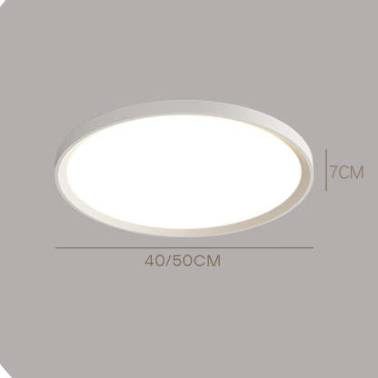 Contemporary Minimal Decor Iron Living Room Flush LED Ceiling Light
