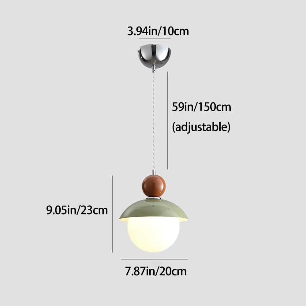 Natural Iron And Glass Kitchen Pendant lighting