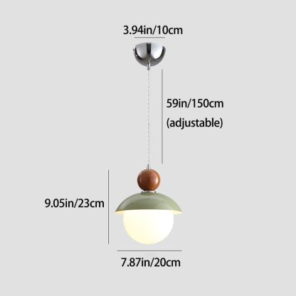 Natural Iron And Glass Kitchen Pendant lighting