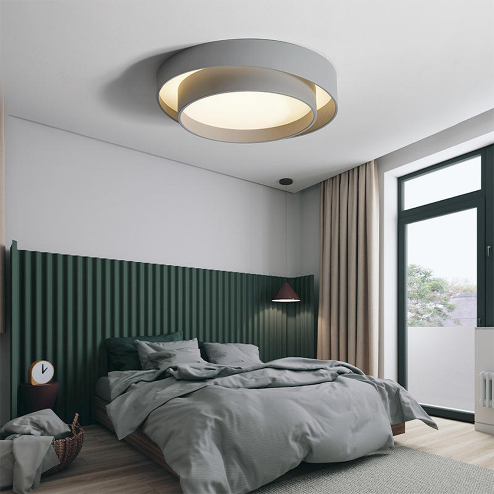 Nordic Modern Minimalist Creative Circular LED Design Ceiling Light -Homdiy