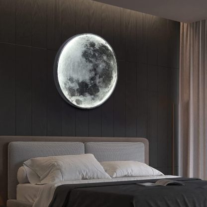 LED Moon Acrylic Home Decor Wall Lamp