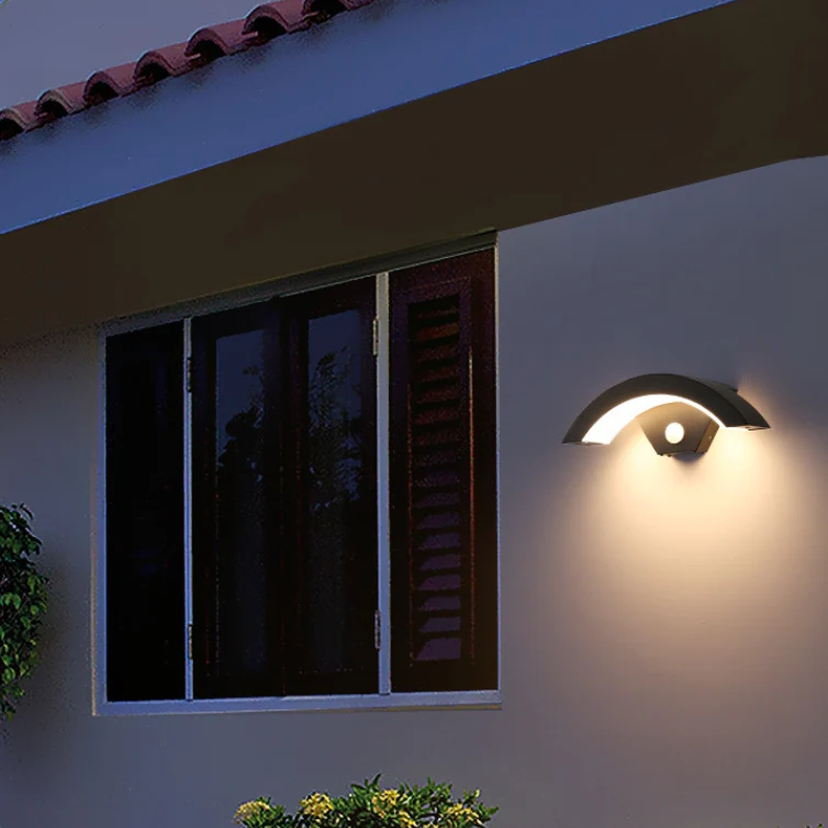 Modern Black Outdoor Wall Lights for Garden