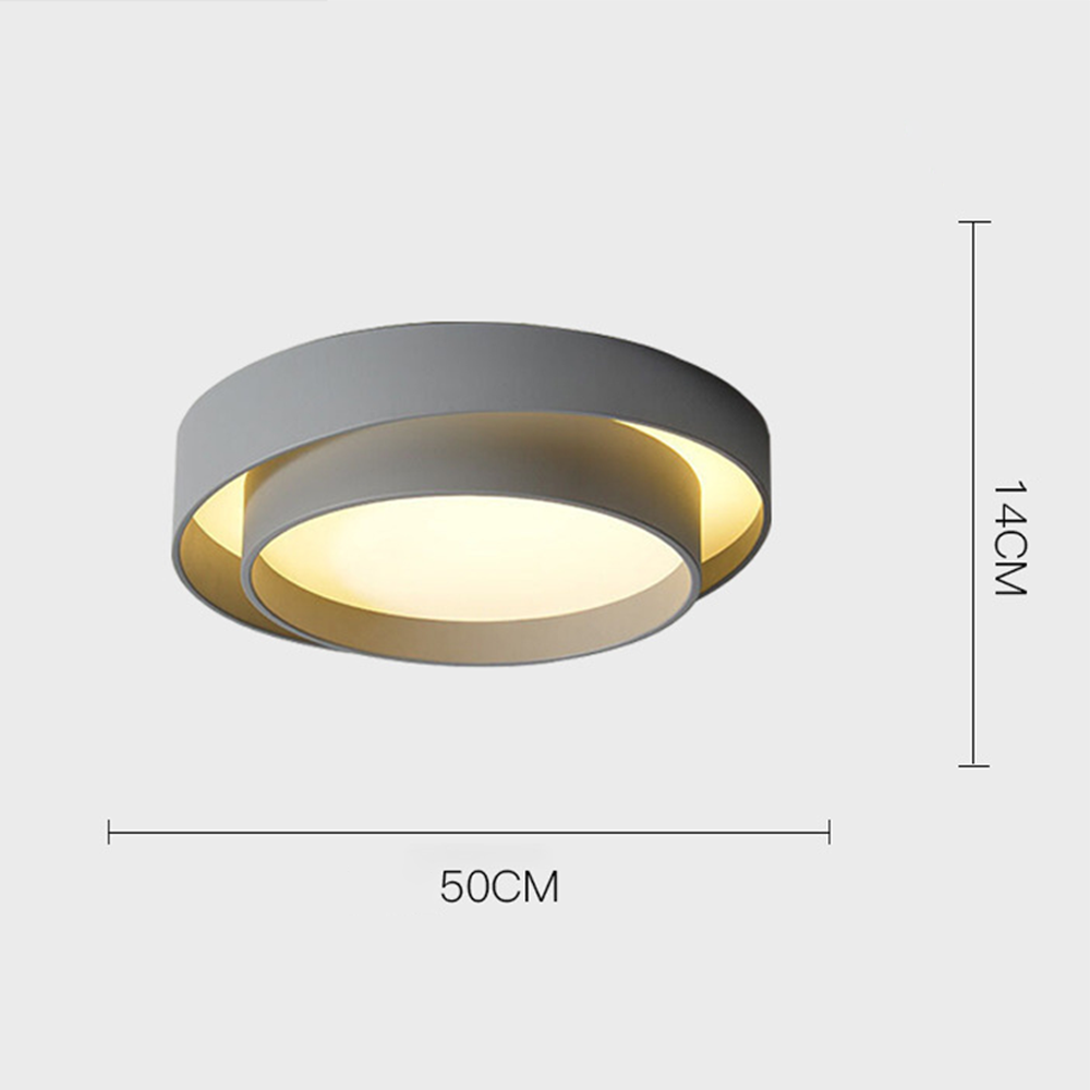 Nordic Modern Minimalist Creative Circular LED Design Ceiling Light -Homdiy