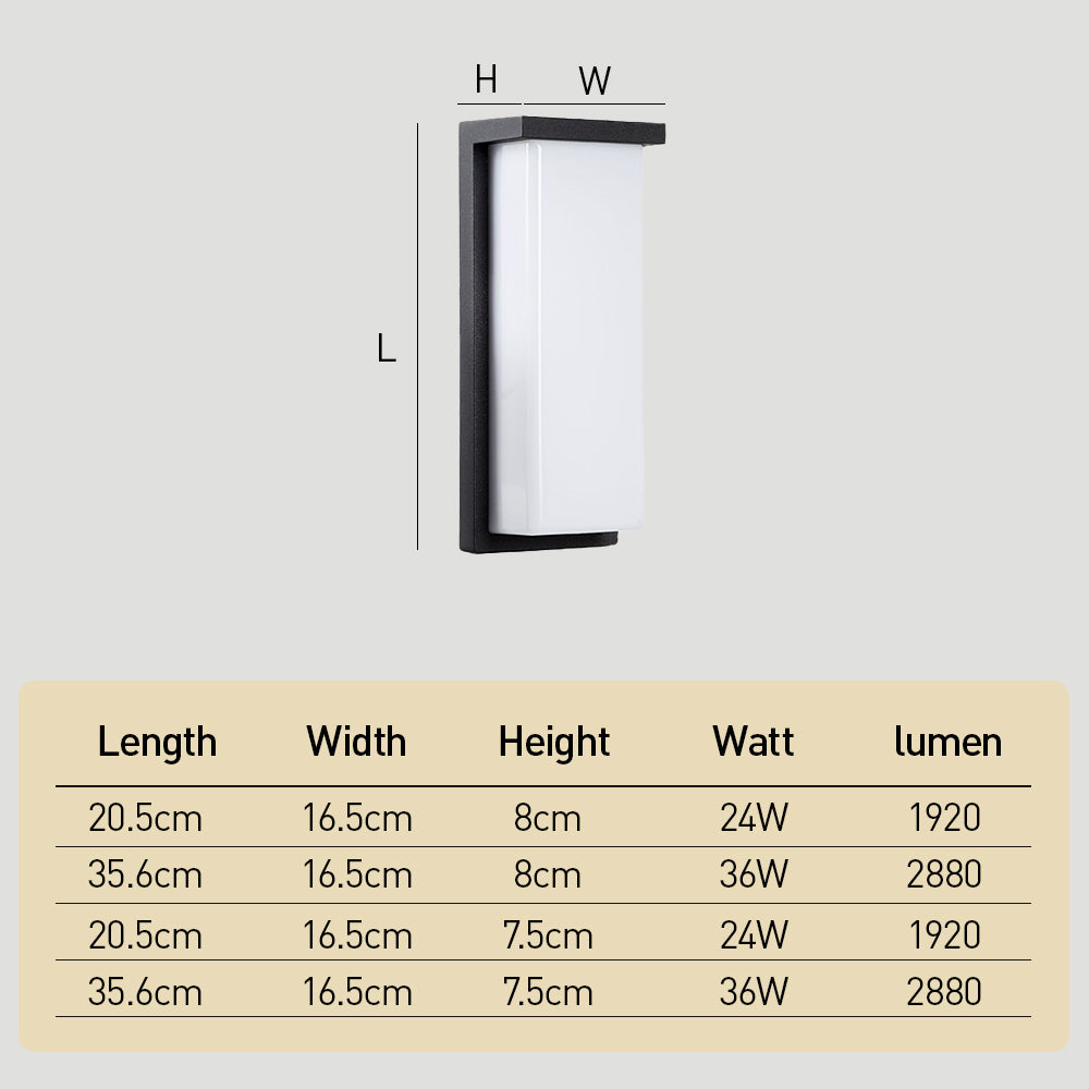 Modern Minimalist IP65 Waterproof Outdoor Wall Lights for Garden Patio