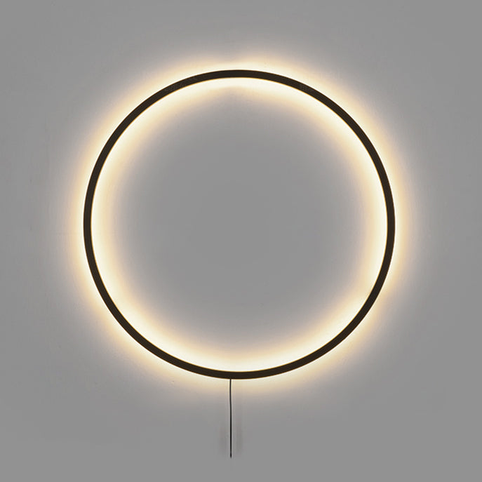 Minimalist Circle Background Decoration Wall Light -Homdiy