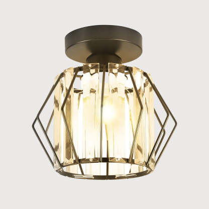 Geometric Iron Black Kitchen Lighting Ceiling