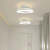 Homdiy Ceiling Lamp Modern Gold Iron Semi-Flush Hallway LED Ceiling Light