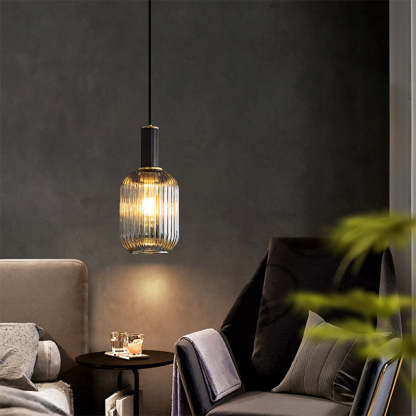 Black Copper Glass Ceiling Pendant Light