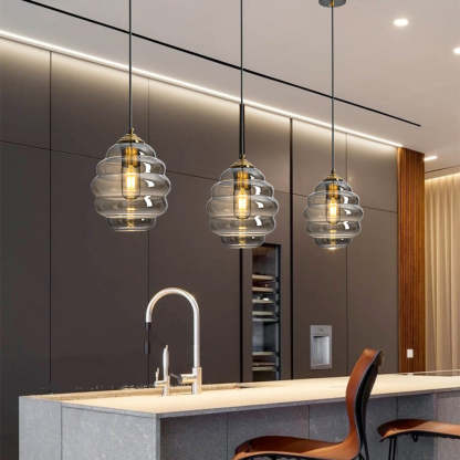 Colorful Glass Kitchen Pendant Lighting