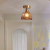 Lampsmodern Ceiling Lamp Contemporary Glass Brown Bedroom Ceiling Lights
