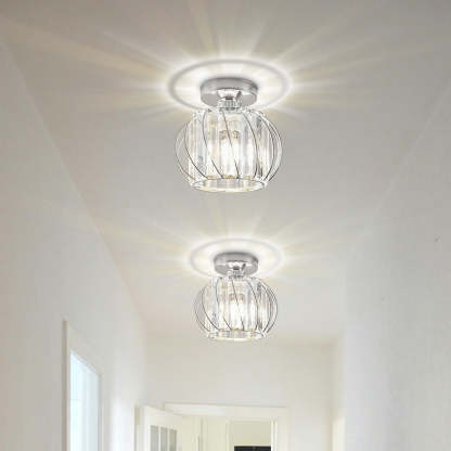 Modern Glass Black Luxury Hallway Ceiling Light