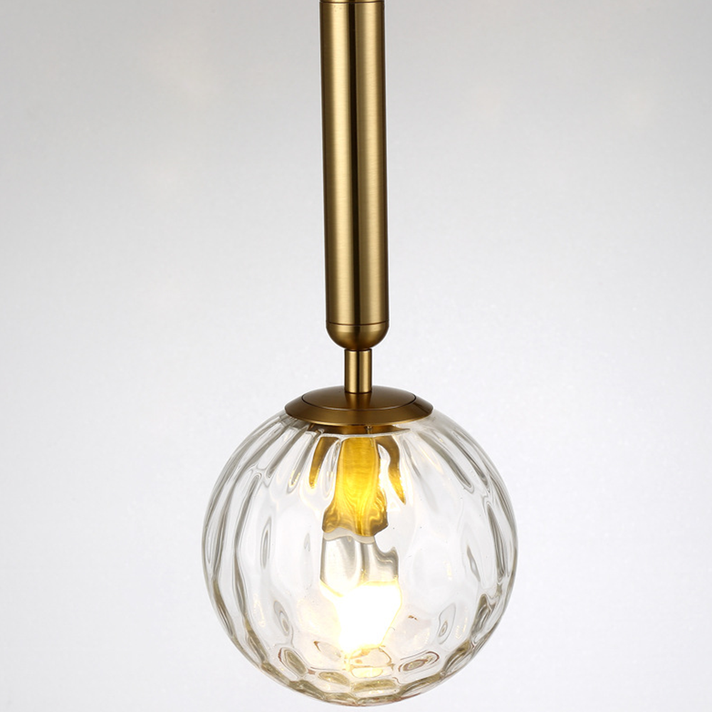  Simple Glass Bedside Pendant Light