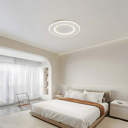 Modern Minimalist White Acrylic LED Ceiling Light for Living Room