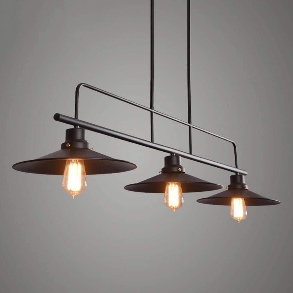 Industrial Black Ceiling Light For Kitchen Island