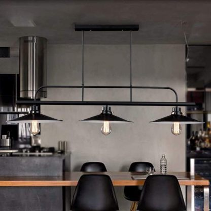 Industrial Black Ceiling Light For Kitchen Island