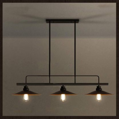 Industrial Black Ceiling Light For Kitchen Island