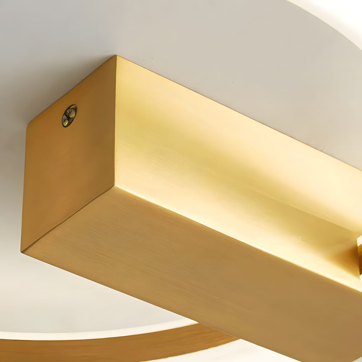 Contemporary Stylish Round Iron Living Room LED Ceiling Light