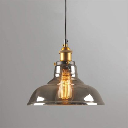 Nordic Simple Clear Glass Bedside Pendant Lighting