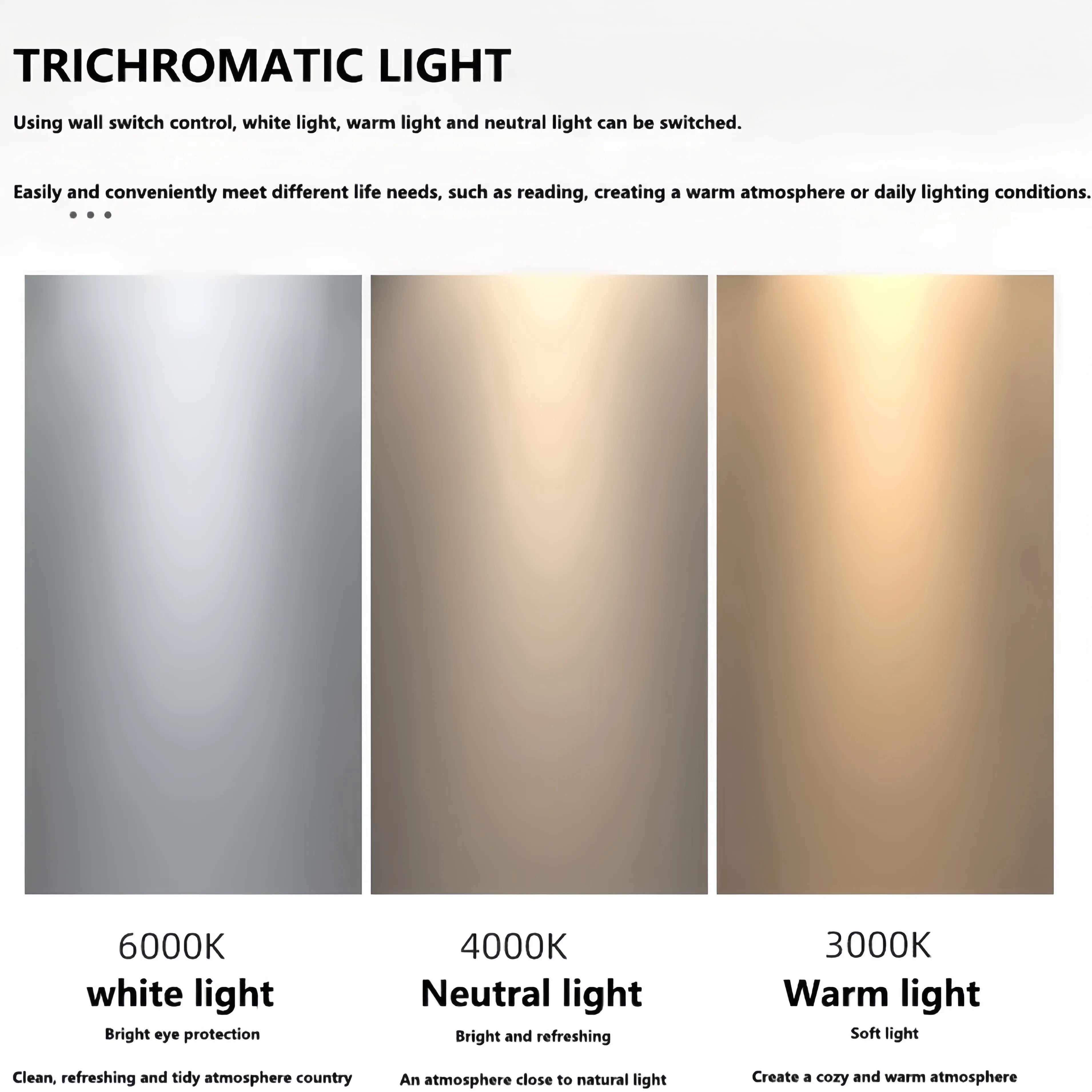 Minimal Decor Rotatable Acrylic LED Bedroom Ceiling Lights