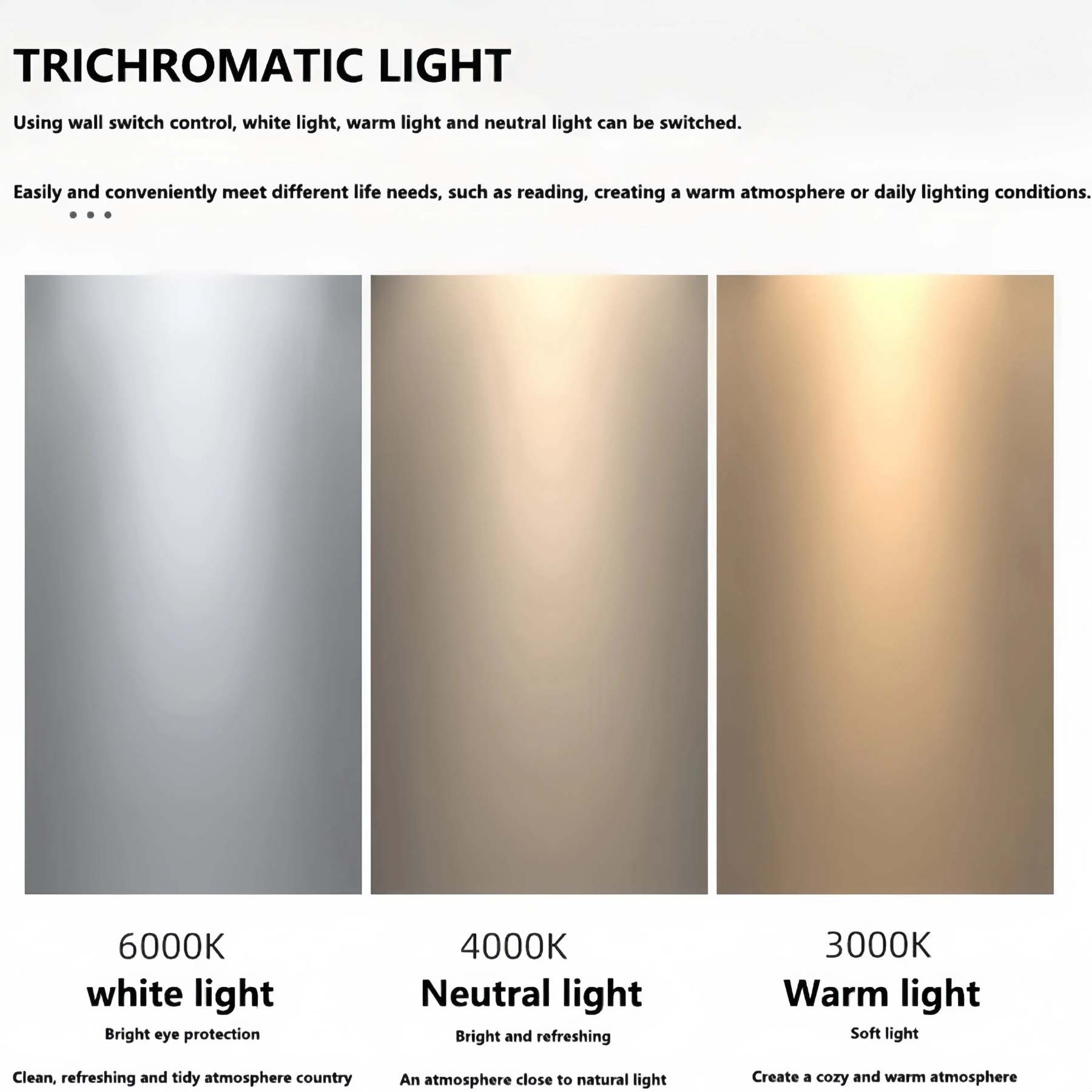 Minimal Decor Rotatable Acrylic LED Bedroom Ceiling Lights