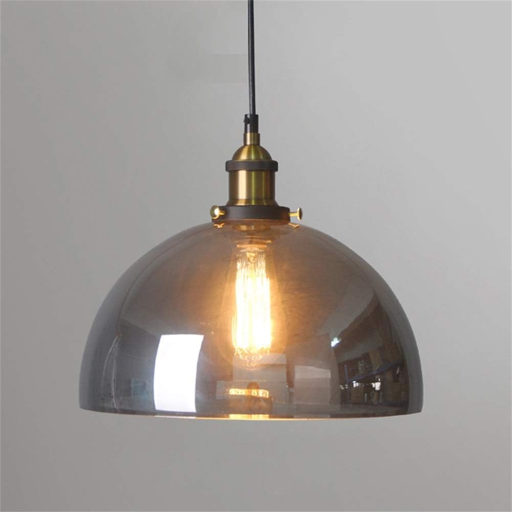 Homdiy Pendant Light Nordic Clear Glass Simple Pendant Light For Bedroom