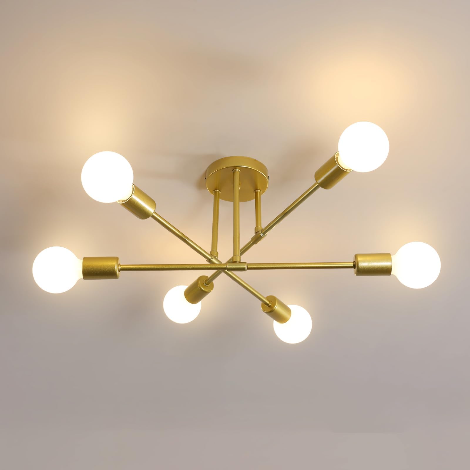 Semi Flush Mount Iron Bedroom Ceiling Lights