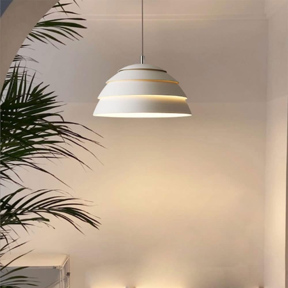 Simple White Industrial Pendant Lamp