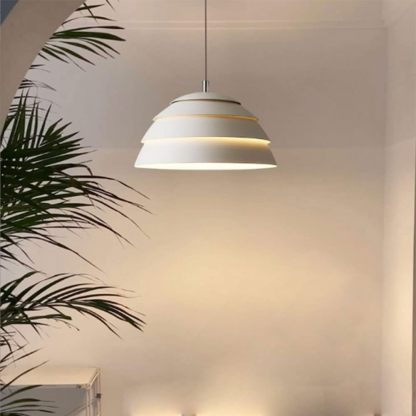 Simple White Industrial Pendant Lamp