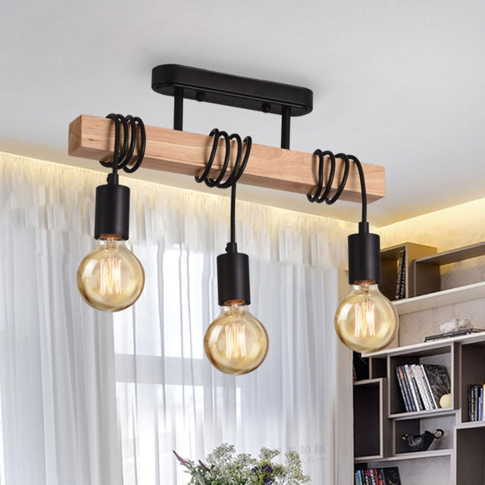 Industrial Iron Black Ceiling Lights For Living Room