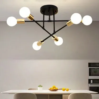 Semi Flush Mount Iron Bedroom Ceiling Lights