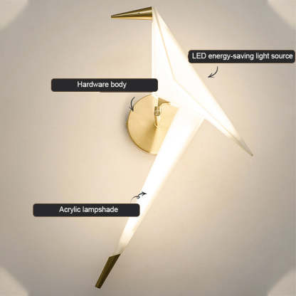 Modern Little Bird LED Wall Light -Homdiy
